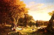 Thomas Cole The Hunter's Return oil painting on canvas